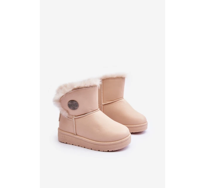 Dětské zimní boty s kožešinou Bežové Big Star model 21637213 - Big Star Shoes