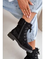 Dámské podšité boty workery na zip černé Mivael Dámské podšité boty workery na zip černé Mivael