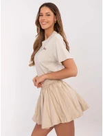 Tričko D12022AC02645G beige Tričko D12022AC02645G beige