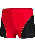 AQUA SPEED Plavecké šortky Leo červeno-černý vzor 16