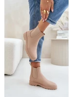 Dámské Holínky S Elastickými Vložkami Béžové Ciariel Dámské Holínky S Elastickými Vložkami Béžové Ciariel