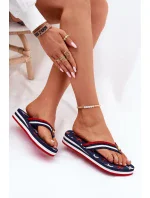 Dámské žabky na klínku Big Star – tmavě modré Dámské žabky na klínku Big Star – tmavě modré