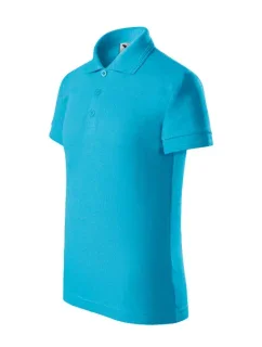 Pique Polo polokošile dětská tyrkysová