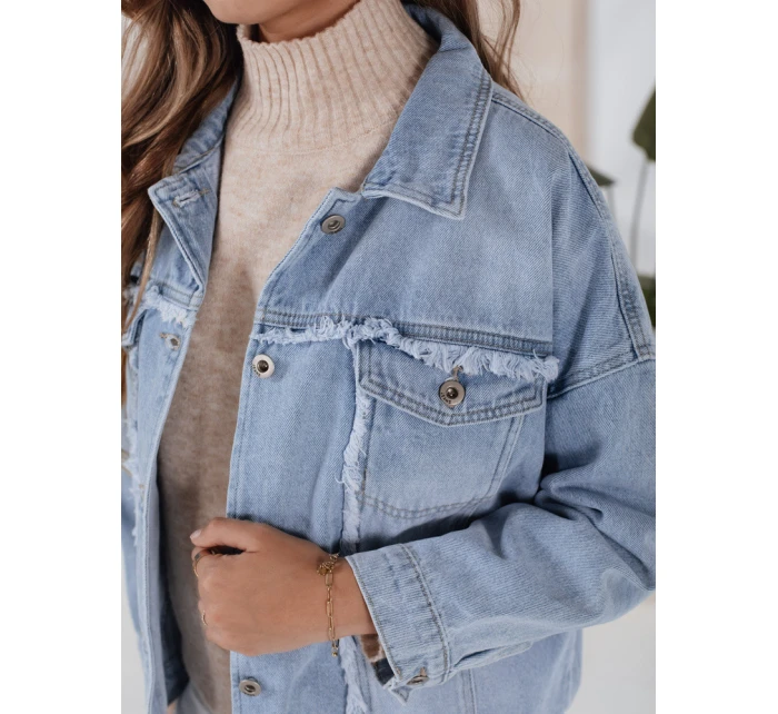 Dámská džínová bunda DENZARIA modrá FashionStreet TY4905