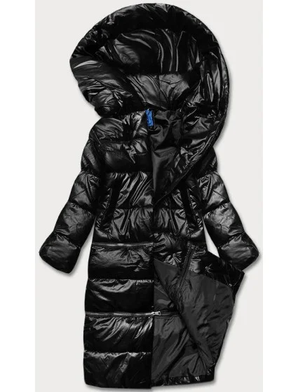 Černá matná dámská zimní bunda ve třech délcech (AG3-3037)