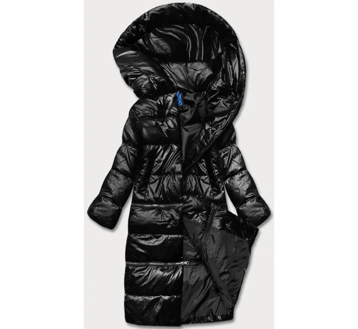 Černá matná dámská zimní bunda ve třech délcech (AG3-3037)