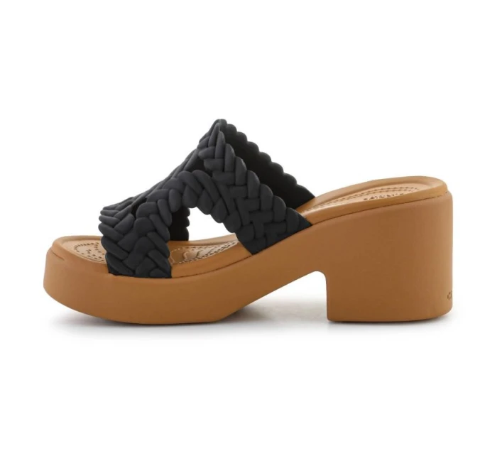 Žabky Crocs Brooklyn Woven Slide Heel W 209979-001 Žabky Crocs Brooklyn Woven Slide Heel W 209979-001