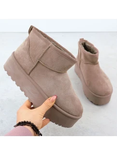 Dámské sněhule semišové béžové Potocki 16322