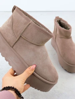 Dámské sněhule semišové béžové Potocki 16322