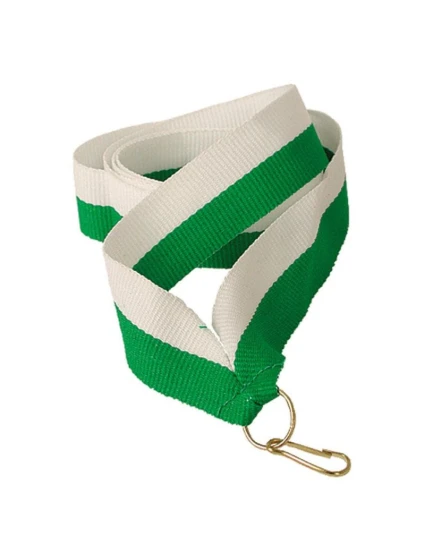 Stuha 11 mm - bílá a zelená