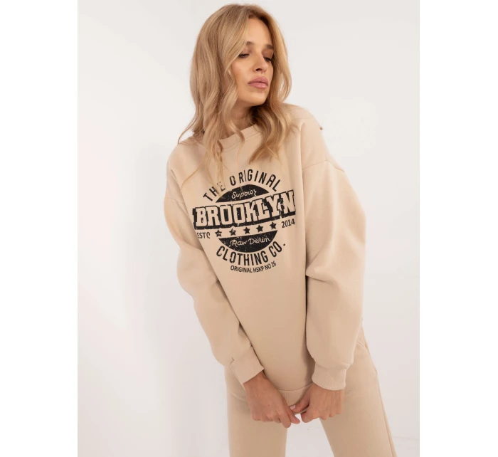 Bluza EM BL model 20496368 beżowy - FPrice Bluza EM BL model 20496368 beżowy - FPrice