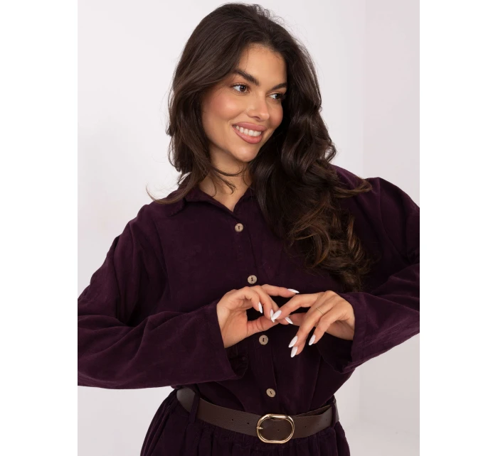 Koszula IT KS model 21749861 ciemny fioletowy - FPrice