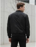 Pánská bunda bomber černá FashionStreet TX4423 Pánská bunda bomber černá FashionStreet TX4423