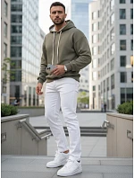 Bluza męska z kapturem khaki model 22126363 - FashionStreet