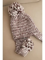 Dámská čepice ušanka Emma K343 hnědá Dámská čepice ušanka Emma K343 hnědá