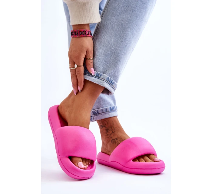 Dámské lehké pěnové pantofle na platformě Fuchsie Milton Dámské lehké pěnové pantofle na platformě Fuchsie Milton