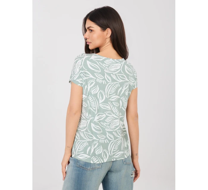 T shirt model 22031421 pistacjowy - FPrice