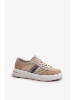 Dámské kožené tenisky D&A béžové Dámské kožené tenisky D&A béžové