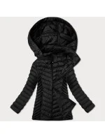 Lekko ocieplana damska kurtka pikowana plus size J Style czarna (16M9265-392)