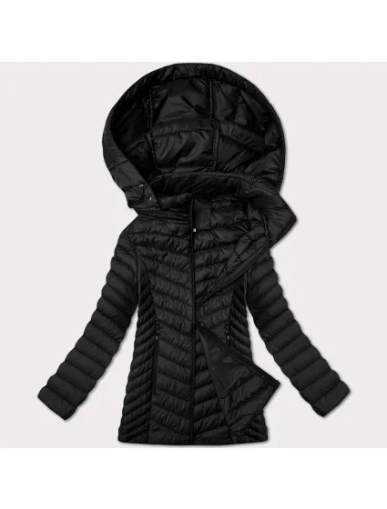 Lekko ocieplana damska kurtka pikowana plus size J Style czarna (16M9265-392)