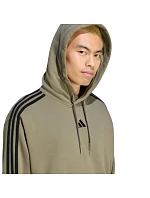 Pánská mikina adidas Essentials 3-Stripes French Terry Hoodie, olivová, KY4204 Pánská mikina adidas Essentials 3-Stripes French Terry Hoodie, olivová, KY4204