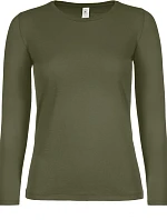 B&C #E150 LSL /women Dámské tričko s dlouhým rukávem 01.006T urban khaki