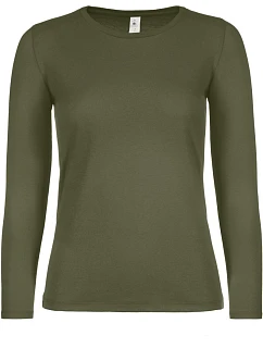 B&C #E150 LSL /women Dámské tričko s dlouhým rukávem model 22492586 urban khaki