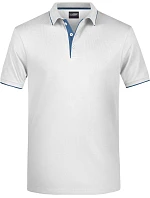 JN Pánské piqué polo s kontrastní légou 02.0 white/navy model 22489089 - Daiber JN Pánské piqué polo s kontrastní légou 02.0 white/navy model 22489089 - Daiber