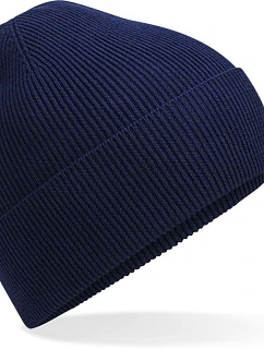 Beechfield B 51N Pletená čepice z bio bavlny 53.051N oxford navy