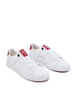 Kožené pánské tenisky Big Star JJ174106 Bílo-červená Kožené pánské tenisky Big Star JJ174106 Bílo-červená