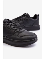 Lehké pánské tenisky na platformě z ekokože černé Uziran Lehké pánské tenisky na platformě z ekokože černé Uziran