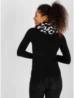 Tunelová šála AT KM ENEC B63 1.44P bílá a černá