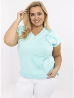 Bluzka RV BZ model 21072731 mietowy - FPrice Bluzka RV BZ model 21072731 mietowy - FPrice