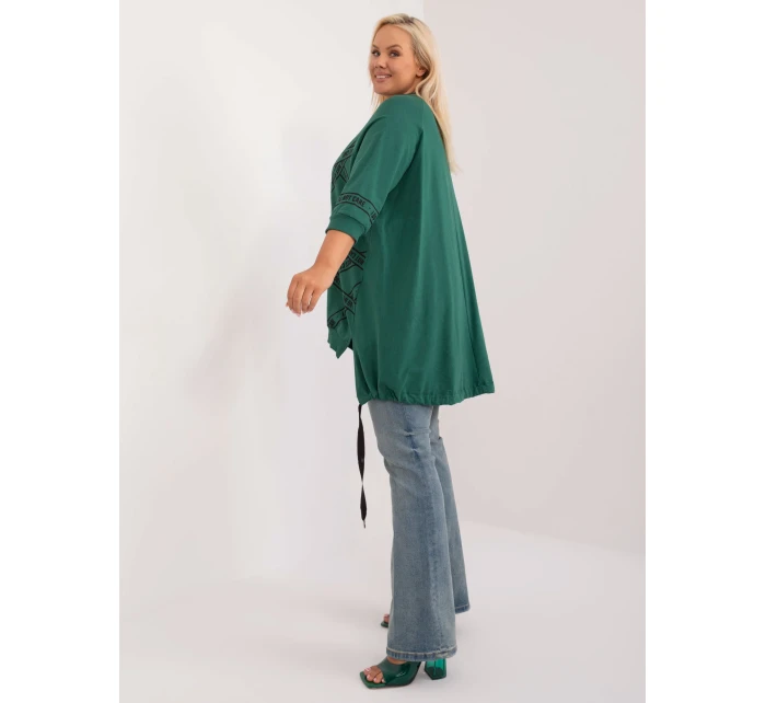 Tunika RV TU model 20190729 ciemny zielony - FPrice