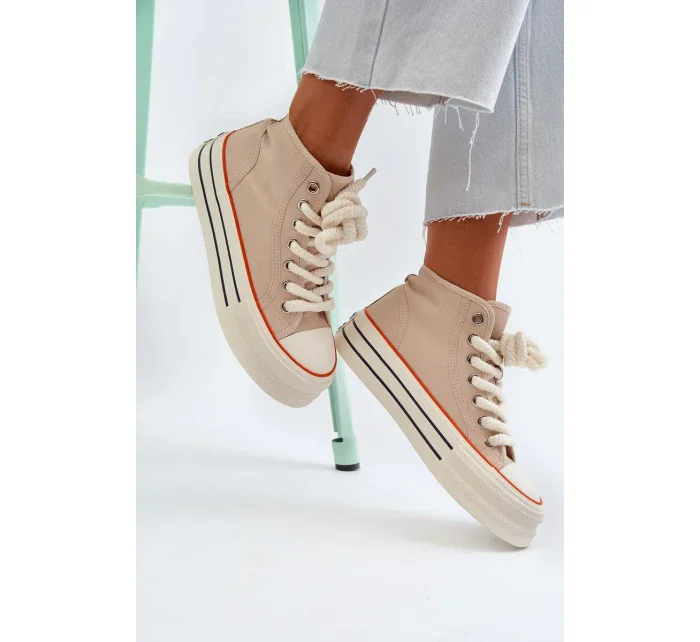 Dámské Tenisky na platformě Béžové Aineri Dámské Tenisky na platformě Béžové Aineri