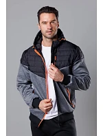 pánská sportovní bunda z různých spojených materiálů model 18347840 - J.STYLE pánská sportovní bunda z různých spojených materiálů model 18347840 - J.STYLE