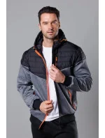pánská sportovní bunda z různých spojených materiálů model 18347840 - J.STYLE