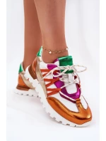 Kožené Polobotky Tenisky Dámské Artiker 56C1737 Multicolor