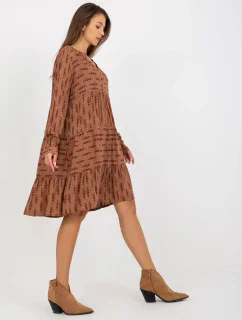 Šaty D73771M30361A4 hnědé