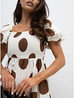 Šaty IR SK LD2575 4.15 bílo-hnědá