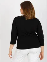 Dámská halenka RV BZ model 18025740 černá - FPrice Dámská halenka RV BZ model 18025740 černá - FPrice