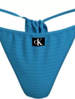 Dámské plavky Spodní díl plavek STRING SIDE TIE CHEEKY KW0KW02469CGY - Calvin Klein