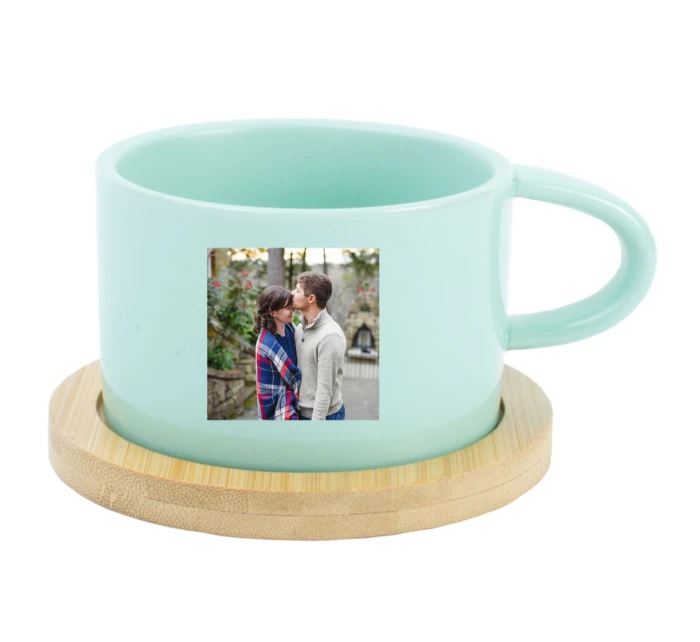 Personalizovaný keramický hrníček Makronka s fotografií 