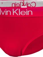 Dámské kalhotky s vysokým pasem QF6718E - XMK - Červená - Calvin Klein