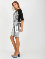 Dámská sukně LK SD model 18694727 Stříbrná - FPrice