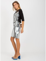 Dámská sukně LK SD model 18694727 Stříbrná - FPrice