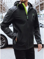 Pánská softshellová mikina s kapucí černá Dstreet model 21970309 - FashionStreet Pánská softshellová mikina s kapucí černá Dstreet model 21970309 - FashionStreet