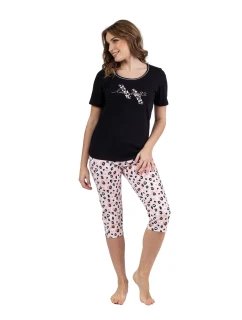 Dámské pyžamo model 21081335 black - Regina