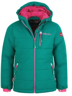 Dětská zimní lyžařská bunda Trollkids Hemsedal Snow Jacket XT s kapucí zelená (513-312)