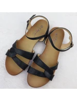 Dámské černé sandály S.Barski KV51-022 Dámské černé sandály S.Barski KV51-022